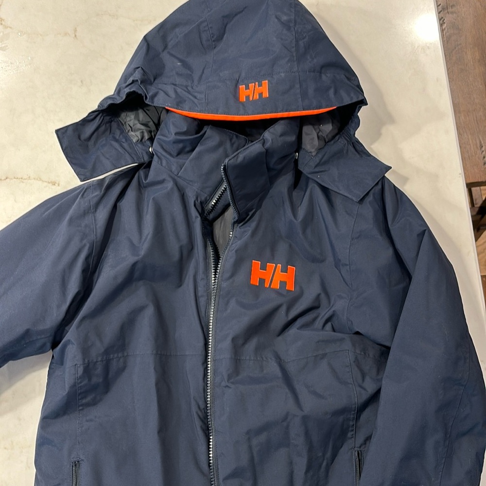 Kids Navy Helly Hansen Ski Jacket Size 14